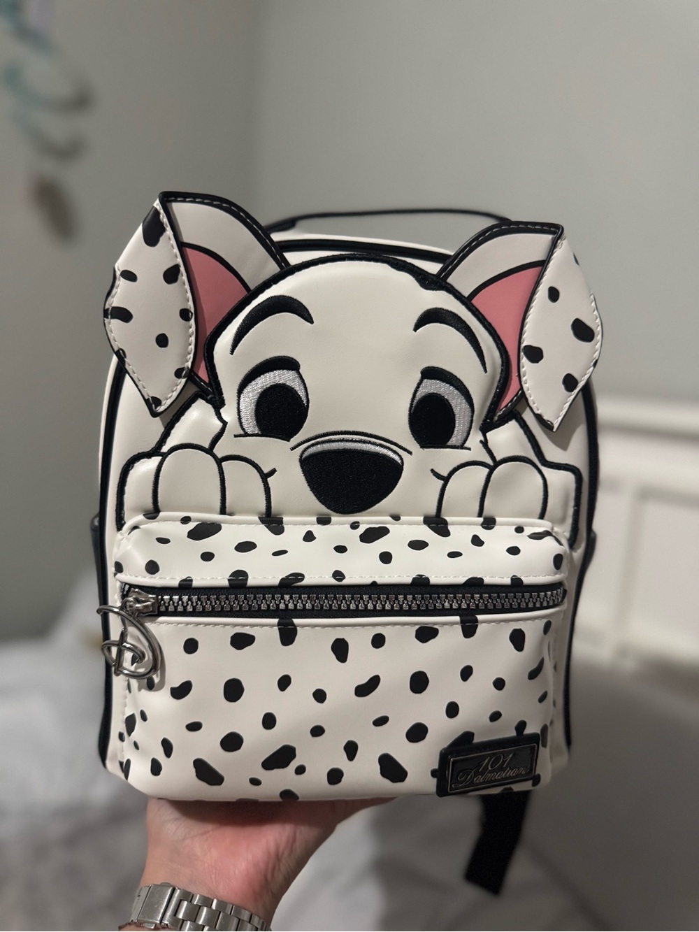 Primark Disney 101 Dalmatians Mini Backpack - White with Black Spots